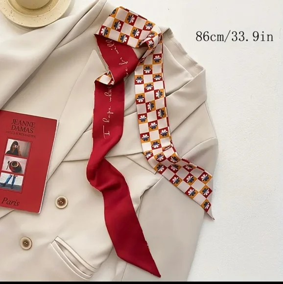 4pcs. Satin Layered Twillys/Scarves - Picture 6 of 6